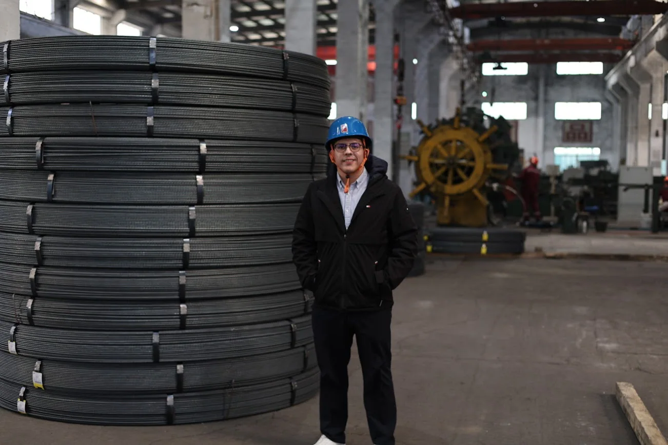 Steel factory visit in Jiangsu, China